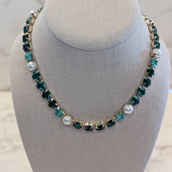 J.Crew Factory Crystal and Pearl Statement Necklace - Picture 6 of 7